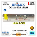 Power Supply Trafo Brilux DC 12V 10A | 120W (Super Quality)